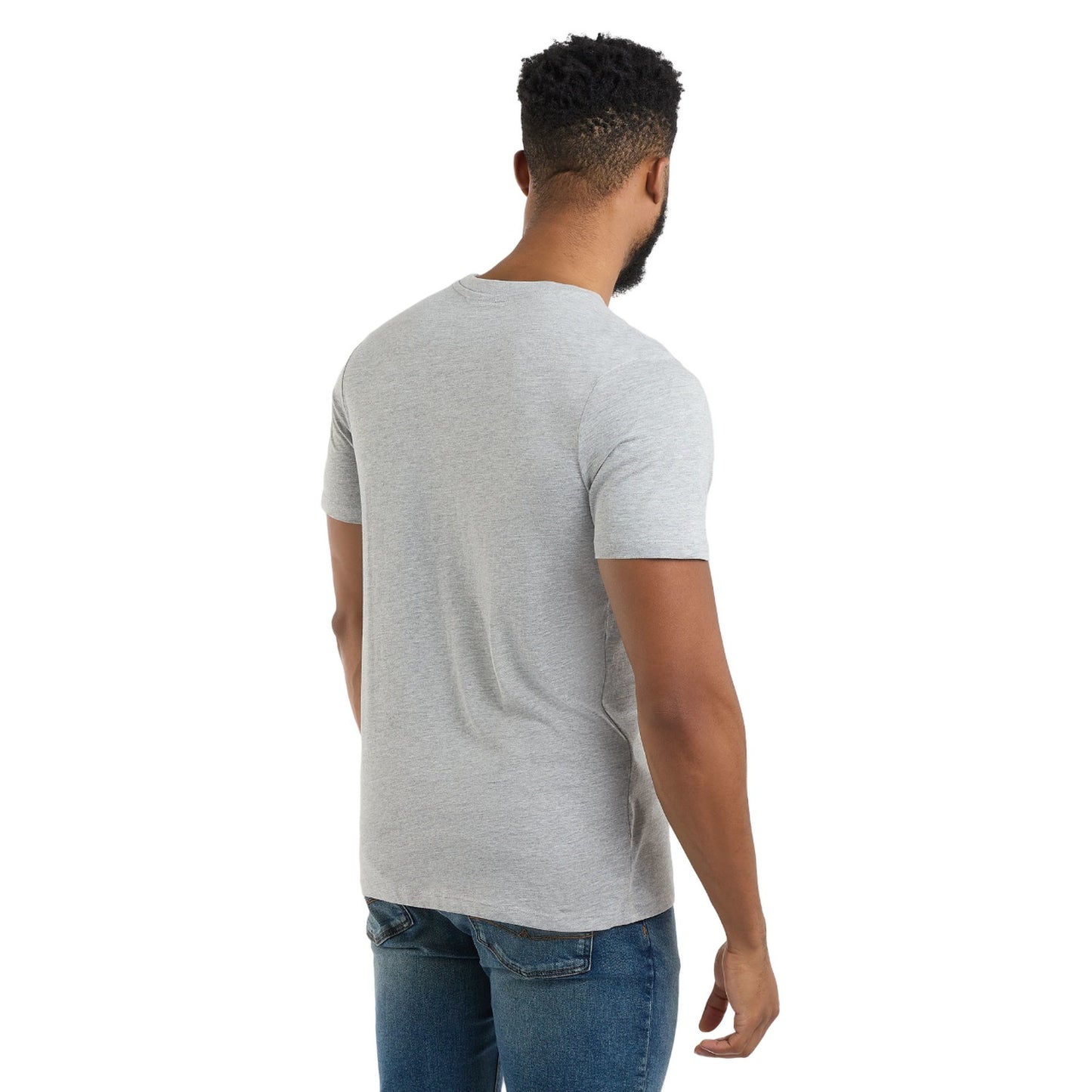Grey Marl - Back - Umbro Mens Digi Camo Box T-Shirt