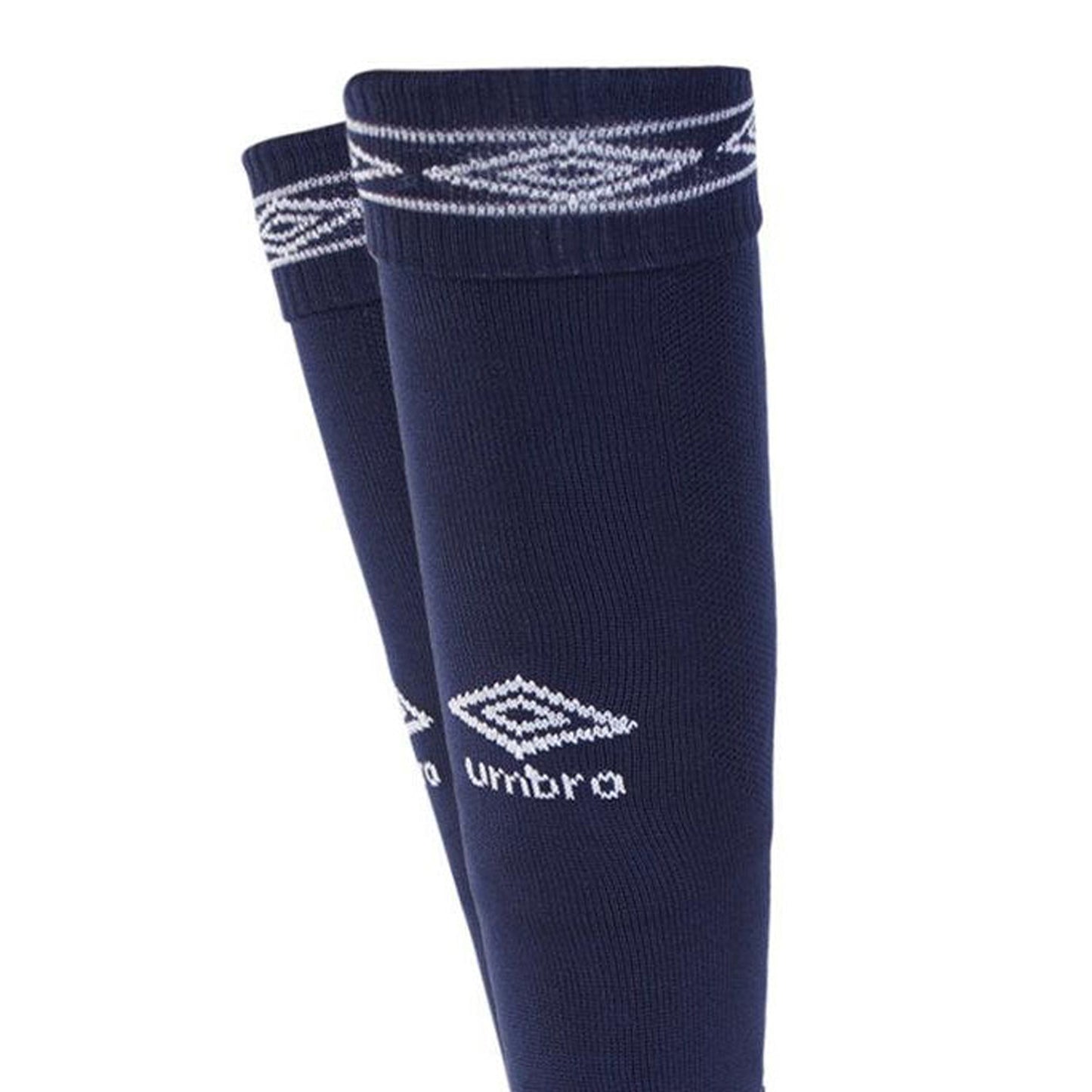 Navy-White - Side - Umbro Diamond Football Socks