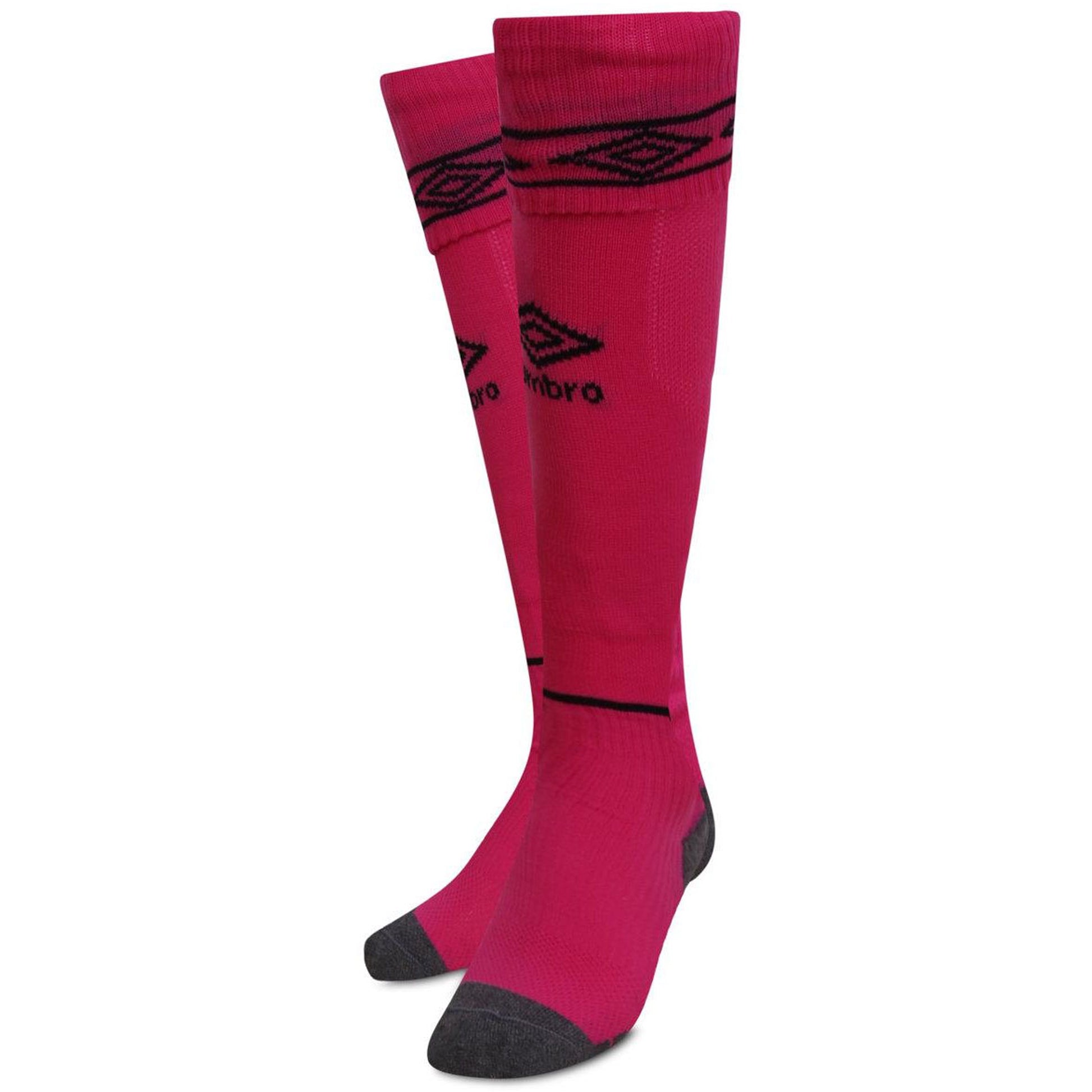 Beetroot Purple-Black - Back - Umbro Diamond Football Socks