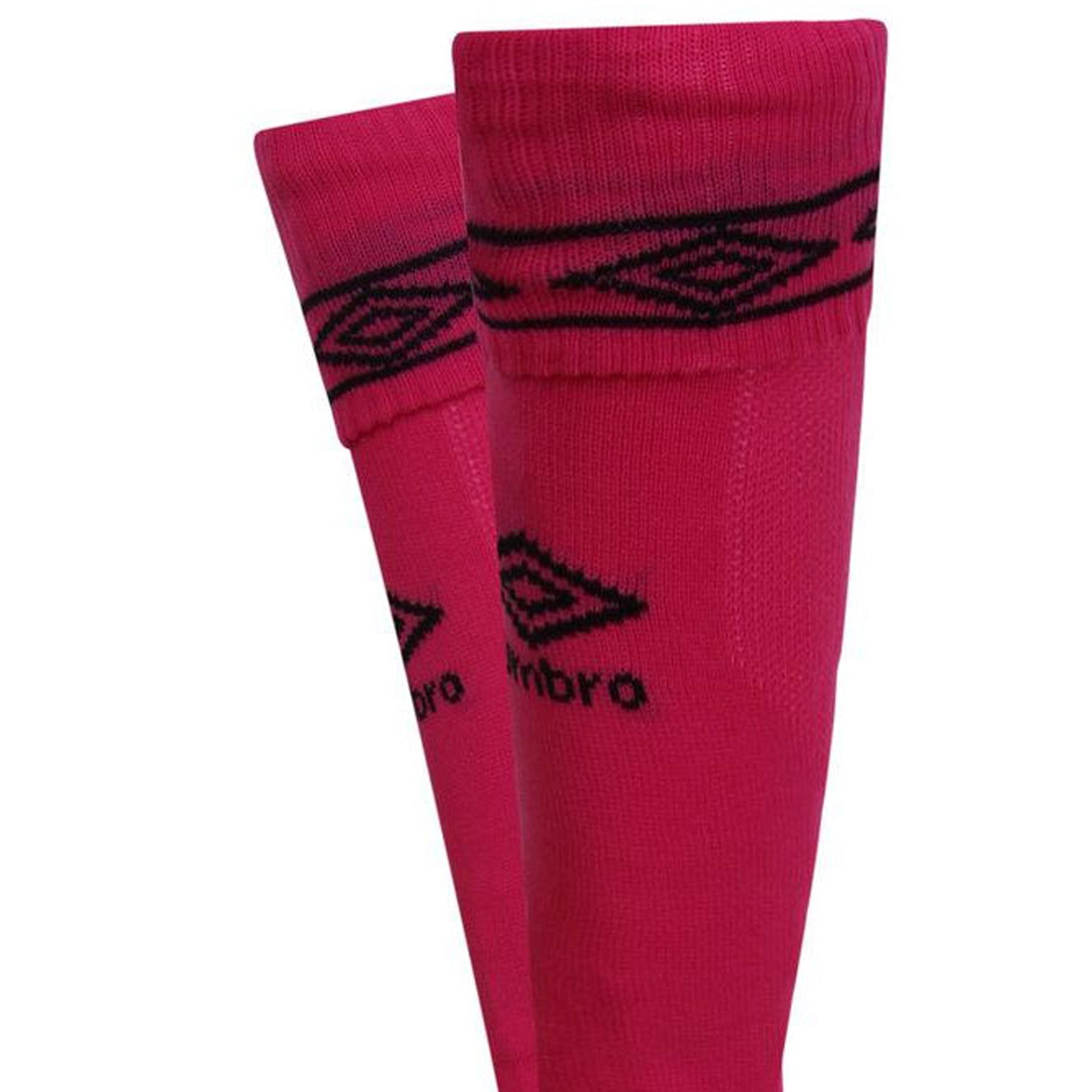 Beetroot Purple-Black - Side - Umbro Diamond Football Socks