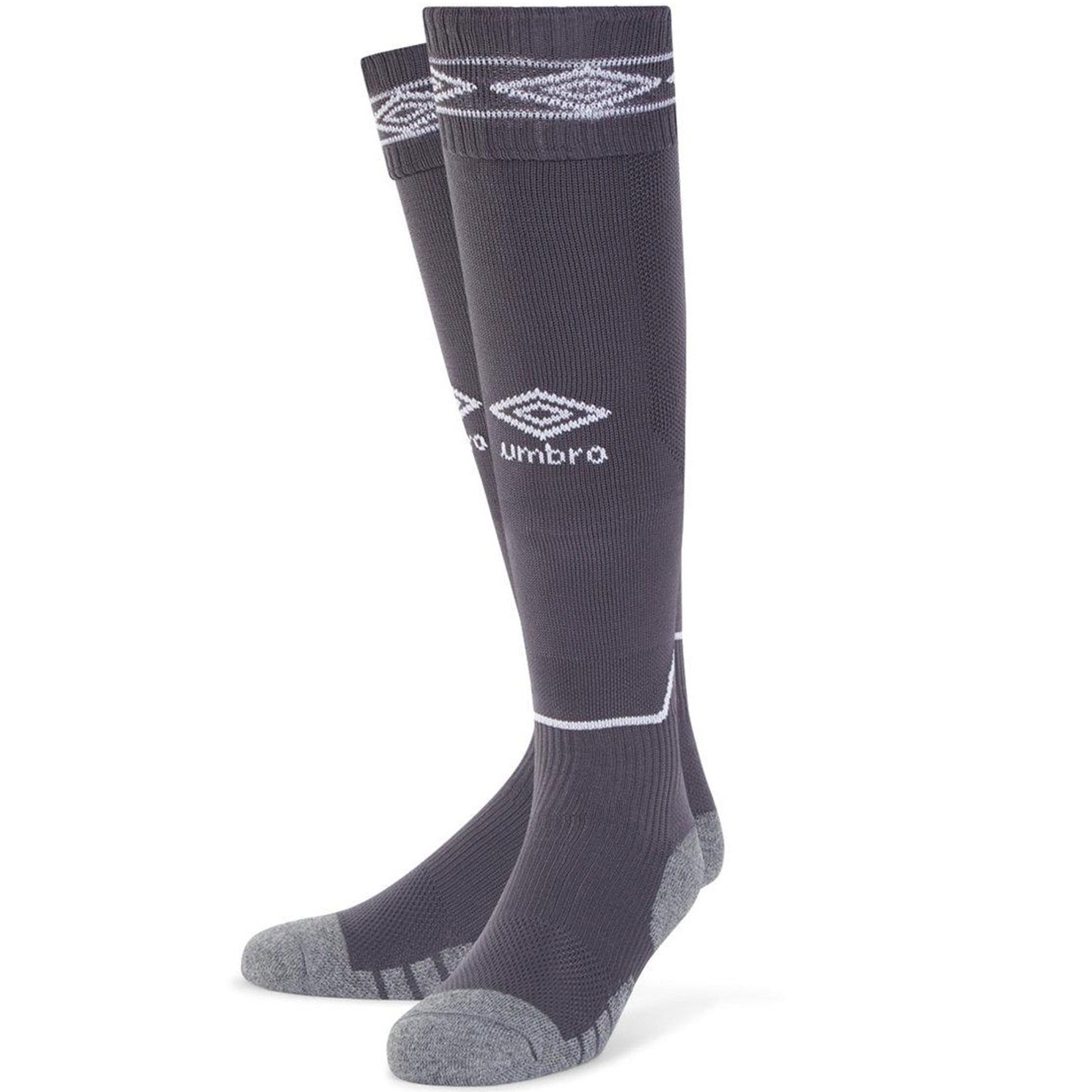 Carbon-White - Back - Umbro Diamond Football Socks