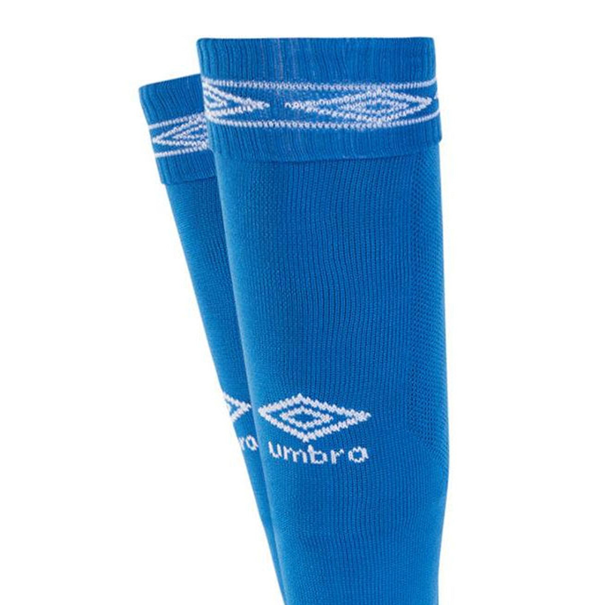Royal Blue-White - Side - Umbro Diamond Football Socks