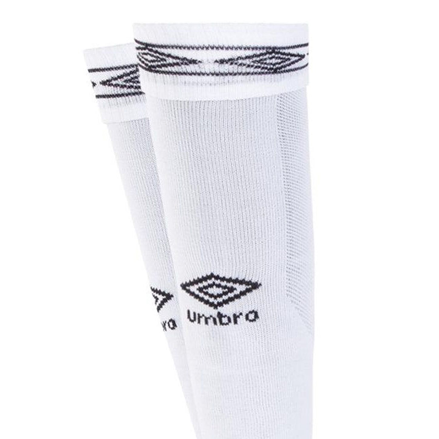 White-Black - Side - Umbro Diamond Football Socks