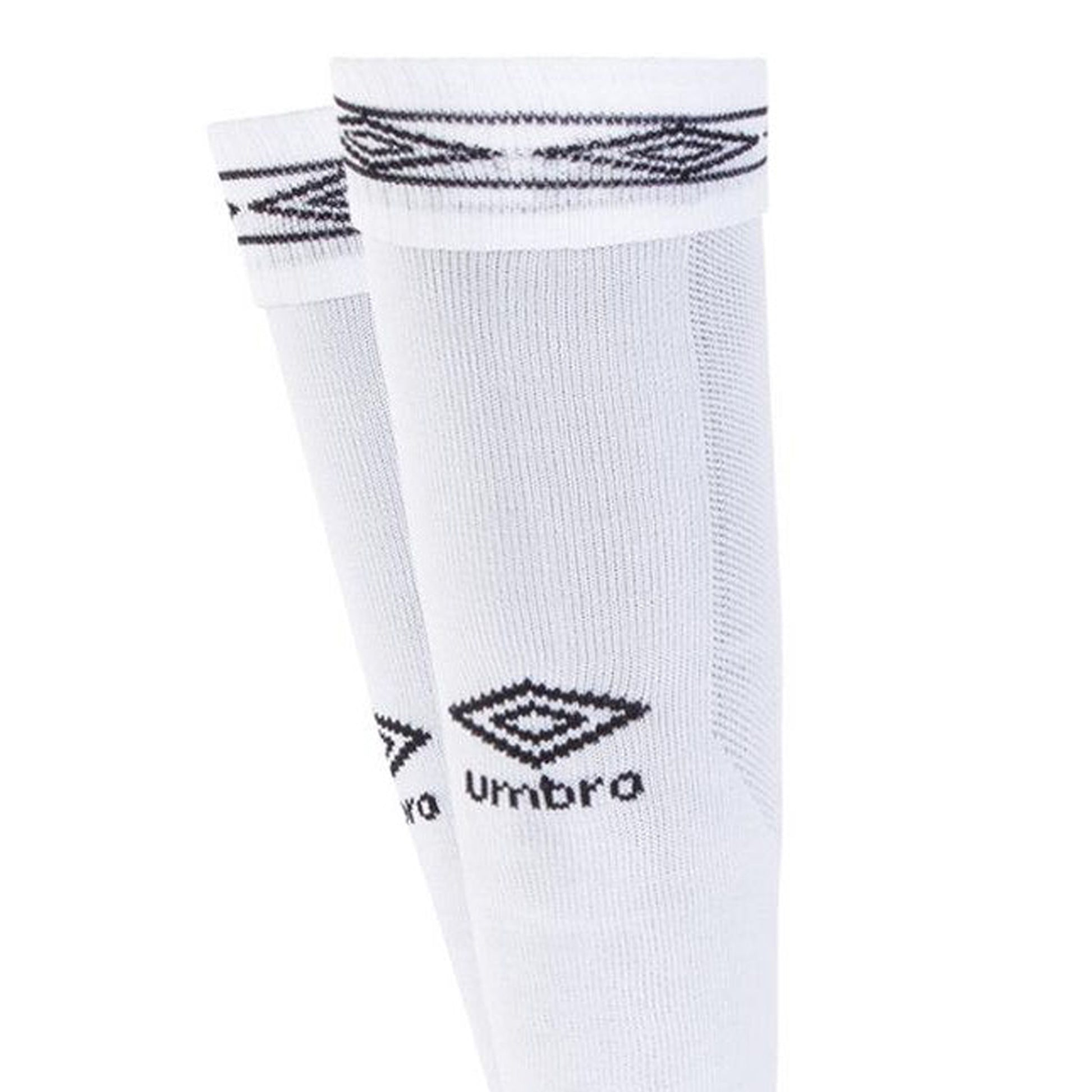 White-Black - Side - Umbro Diamond Football Socks