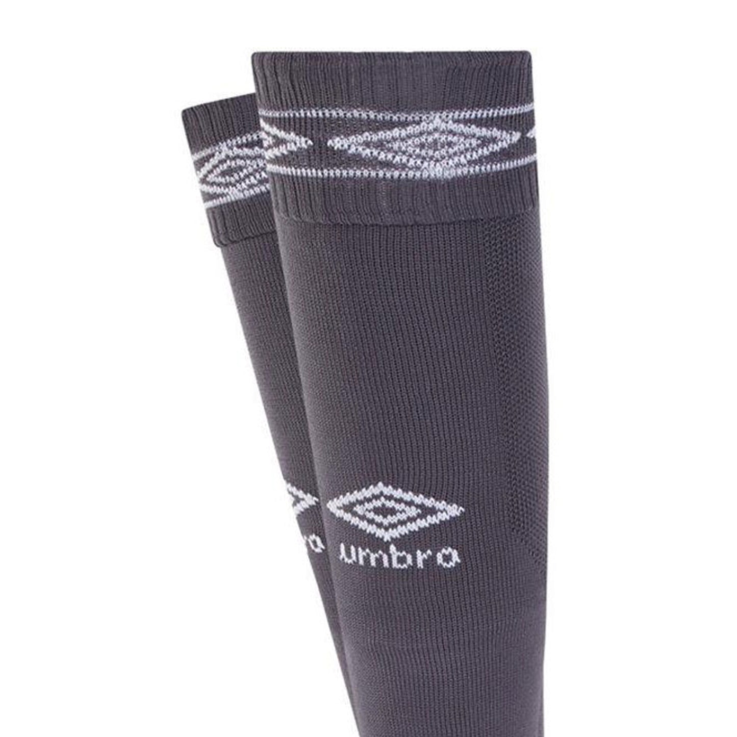 Carbon-White - Side - Umbro Diamond Football Socks