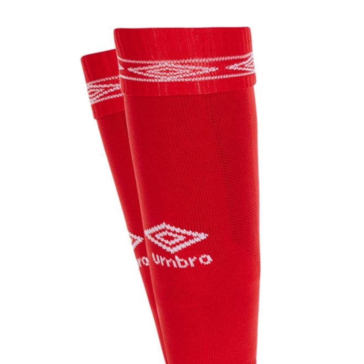 Vermillion-White - Side - Umbro Diamond Football Socks
