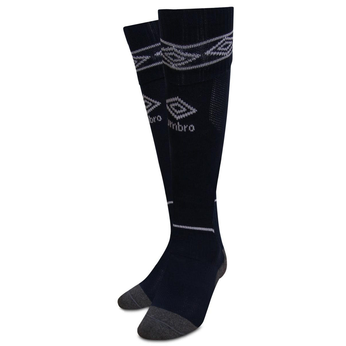 Dark Navy-White - Back - Umbro Diamond Football Socks
