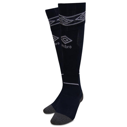 Dark Navy-White - Back - Umbro Diamond Football Socks