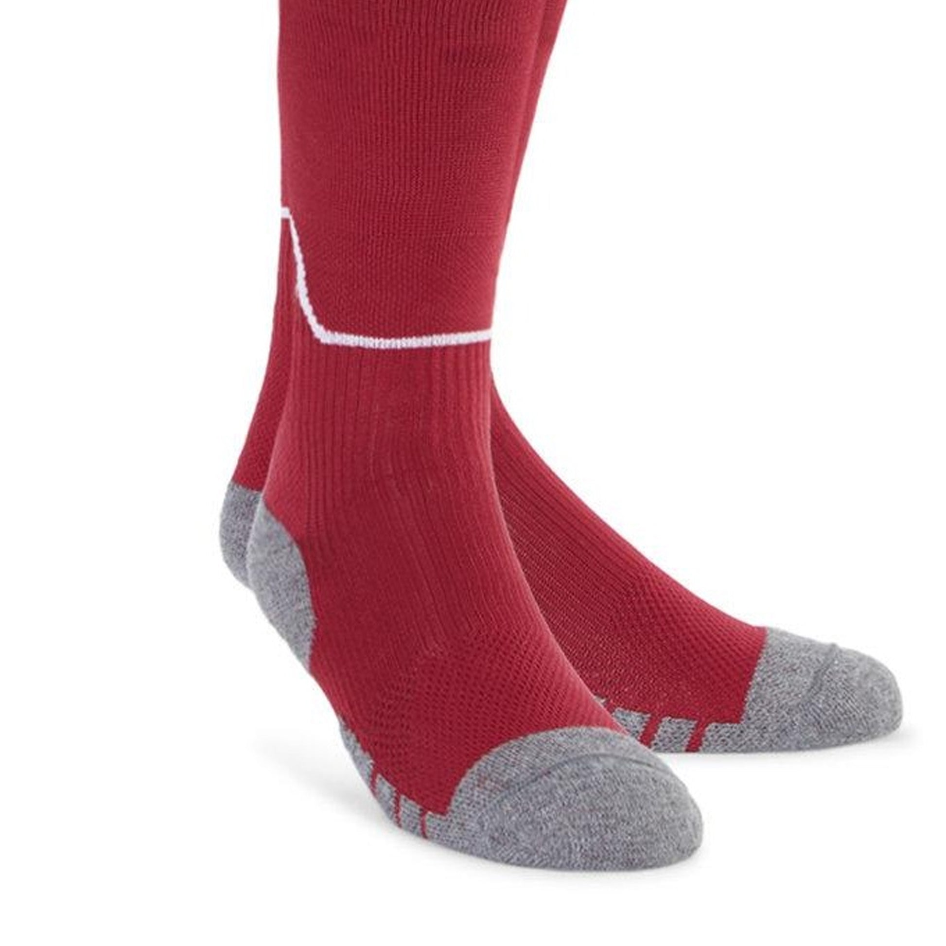 New Claret-White - Back - Umbro Diamond Football Socks