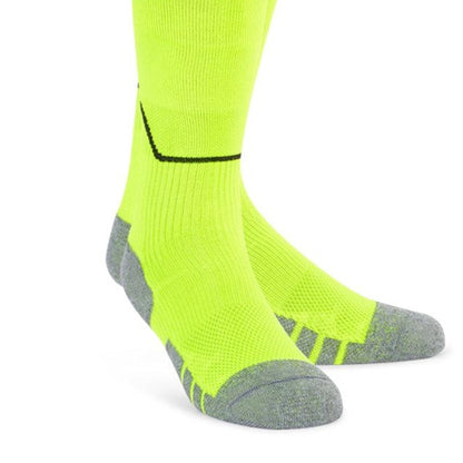 Safety Yellow-Carbon - Side - Umbro Diamond Football Socks