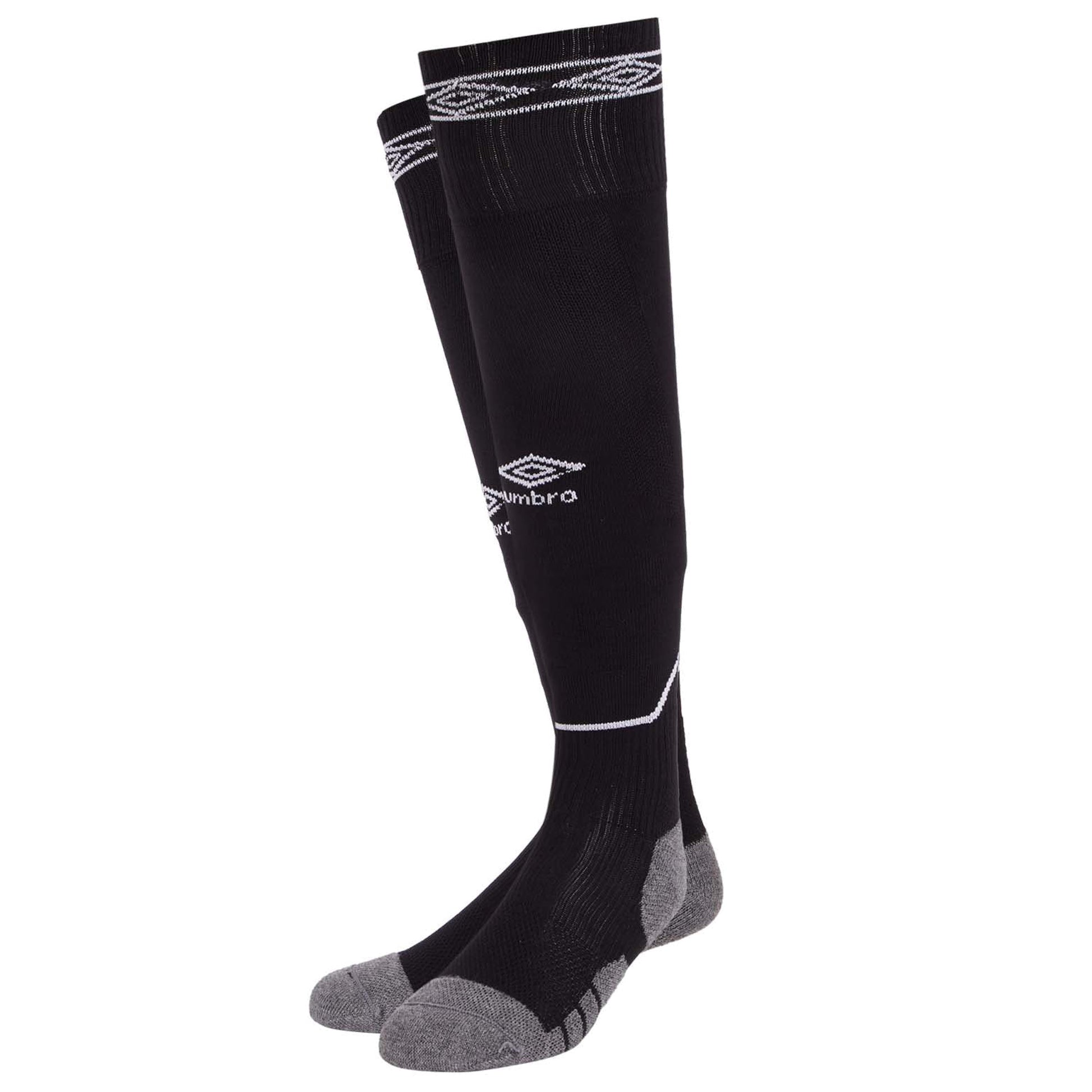 Black-White - Back - Umbro Diamond Football Socks