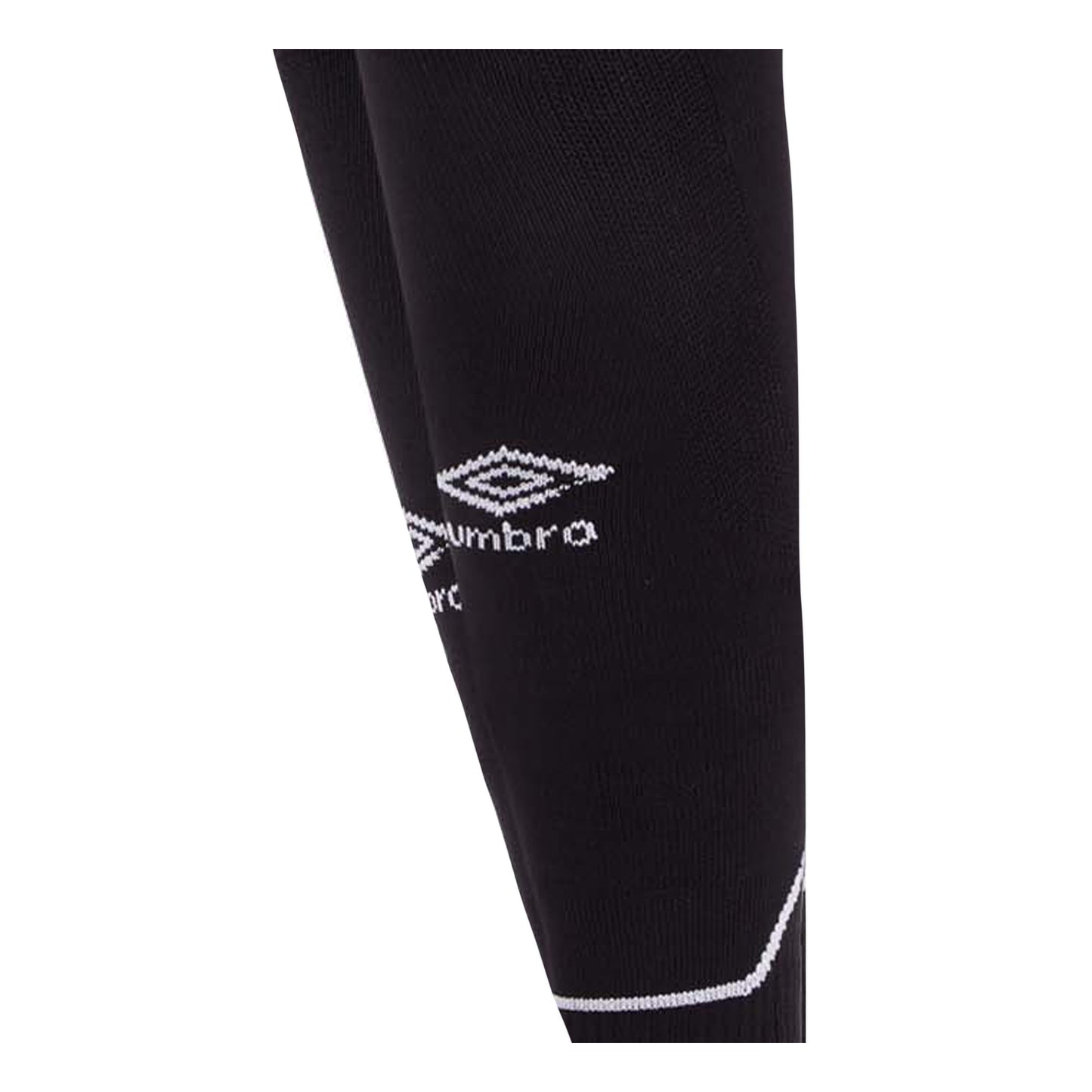 Black-White - Side - Umbro Diamond Football Socks
