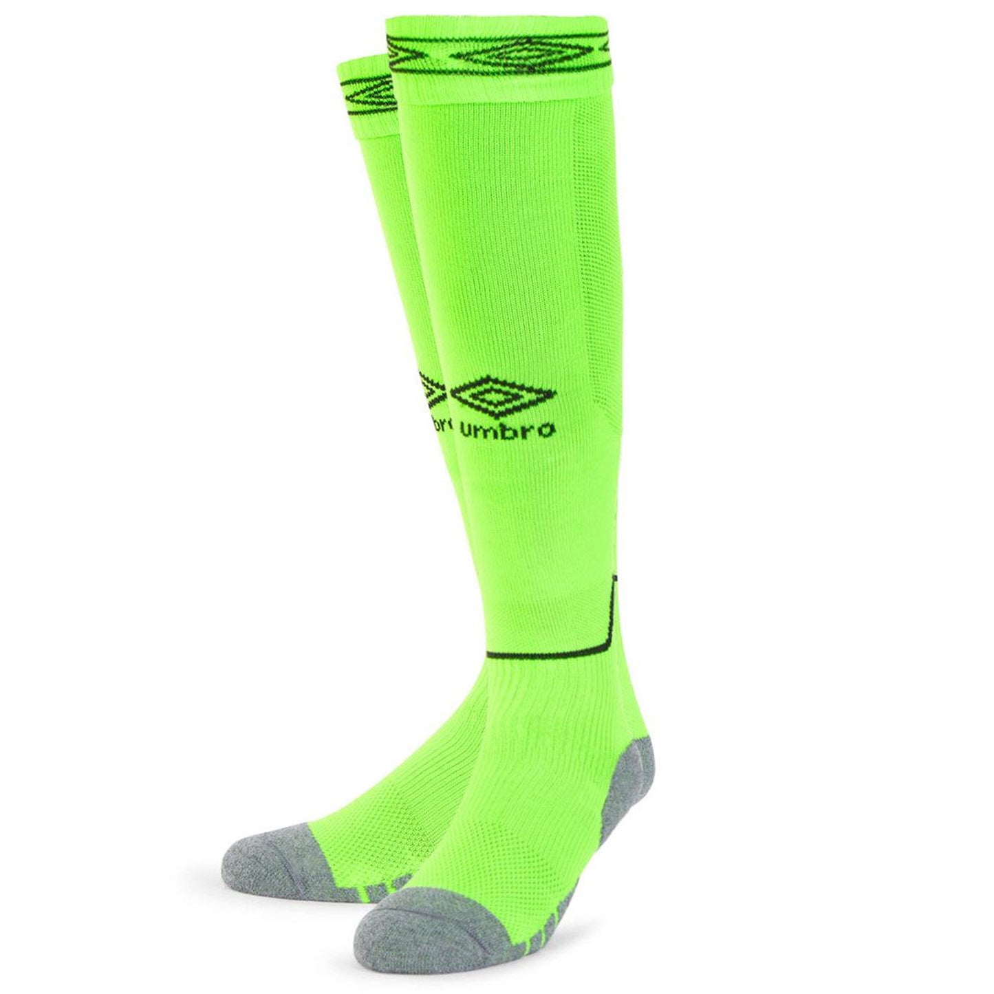 Green Gecko-Black - Back - Umbro Diamond Football Socks