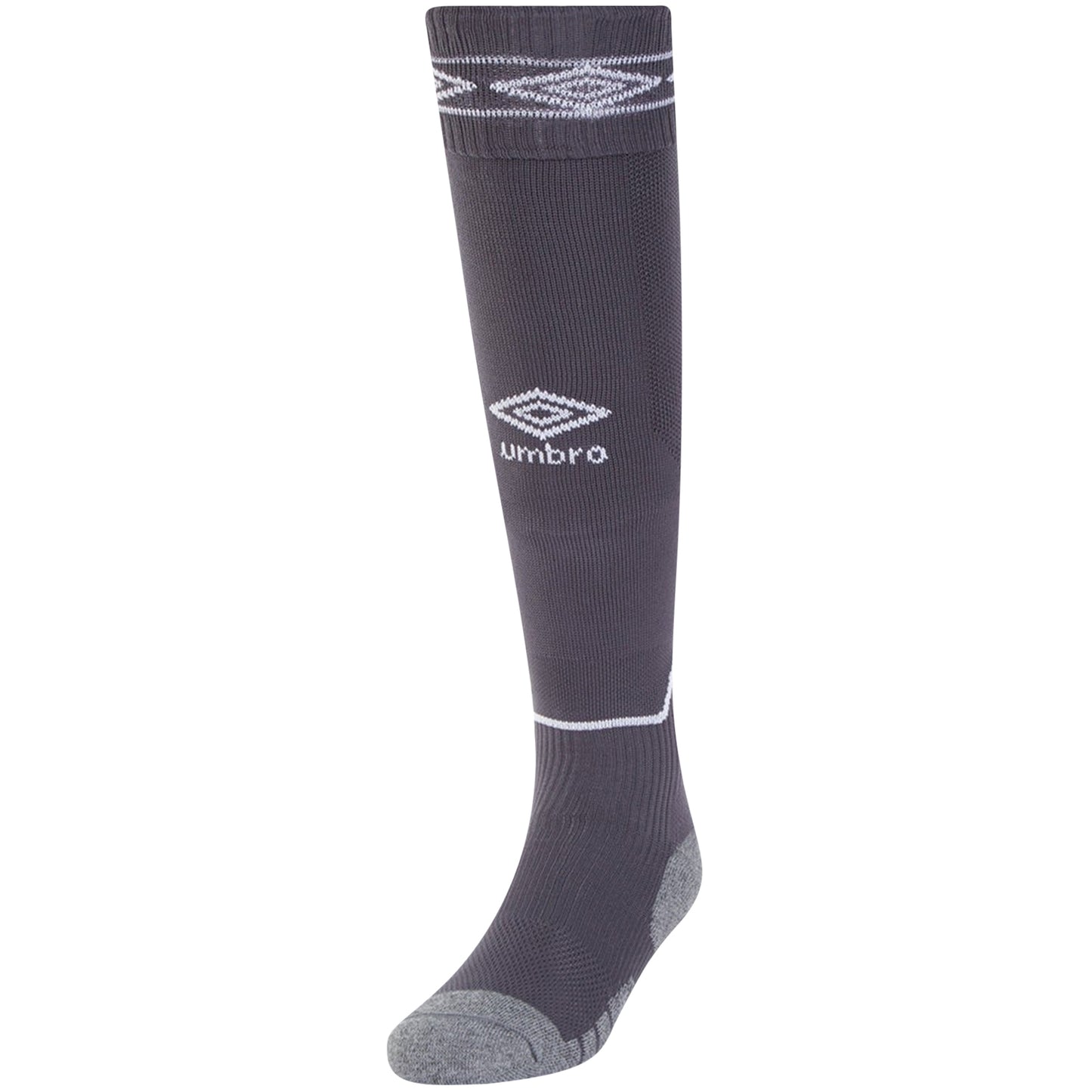Carbon-White - Front - Umbro Diamond Football Socks