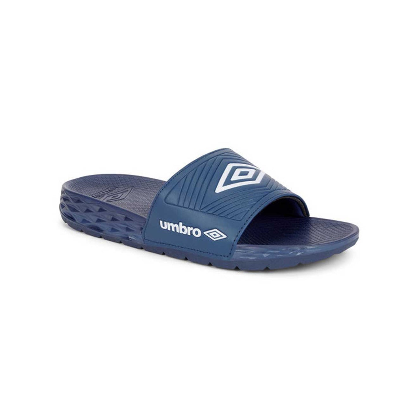 Navy-White - Back - Umbro Mens Equipe Recovery Sliders