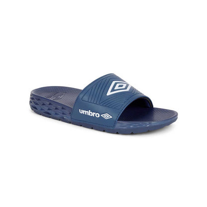 Navy-White - Back - Umbro Mens Equipe Recovery Sliders