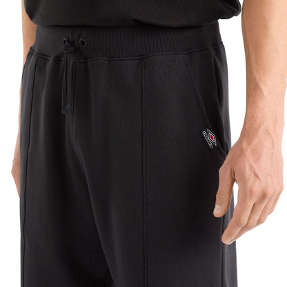 Black - Side - Umbro Mens Crest Shorts