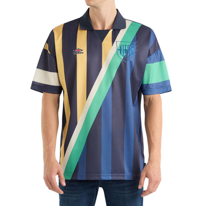Dark Navy-Multicoloured - Front - Umbro Mens Mash-up Jersey