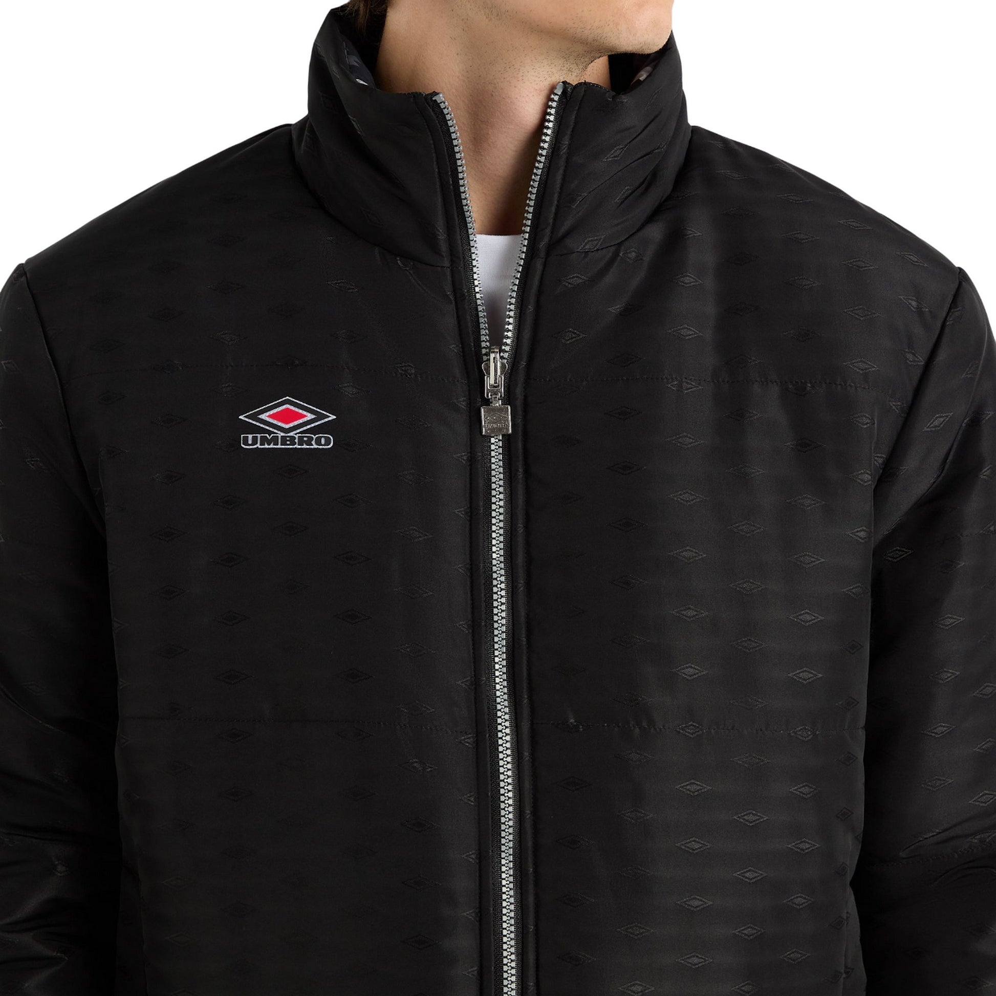 Black - Lifestyle - Umbro Mens Reversible Puffer Jacket