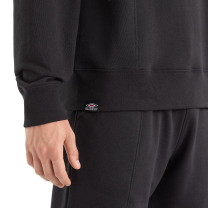 Black - Lifestyle - Umbro Mens Crest Sweatshirt