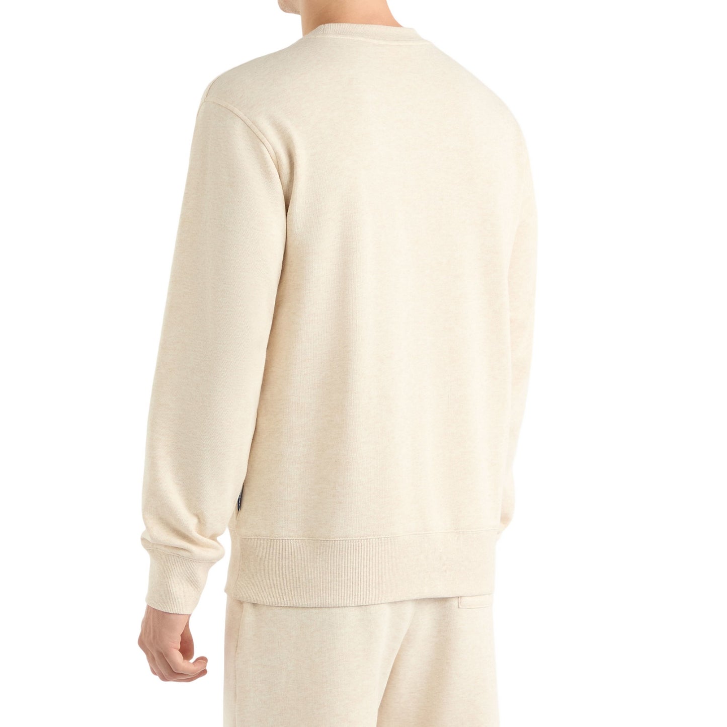 Oatmeal Marl - Back - Umbro Mens Crest Sweatshirt