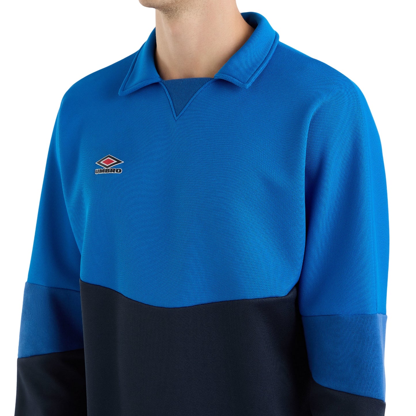 Victoria Blue-Dark Navy-Limoges - Side - Umbro Mens Drill Top