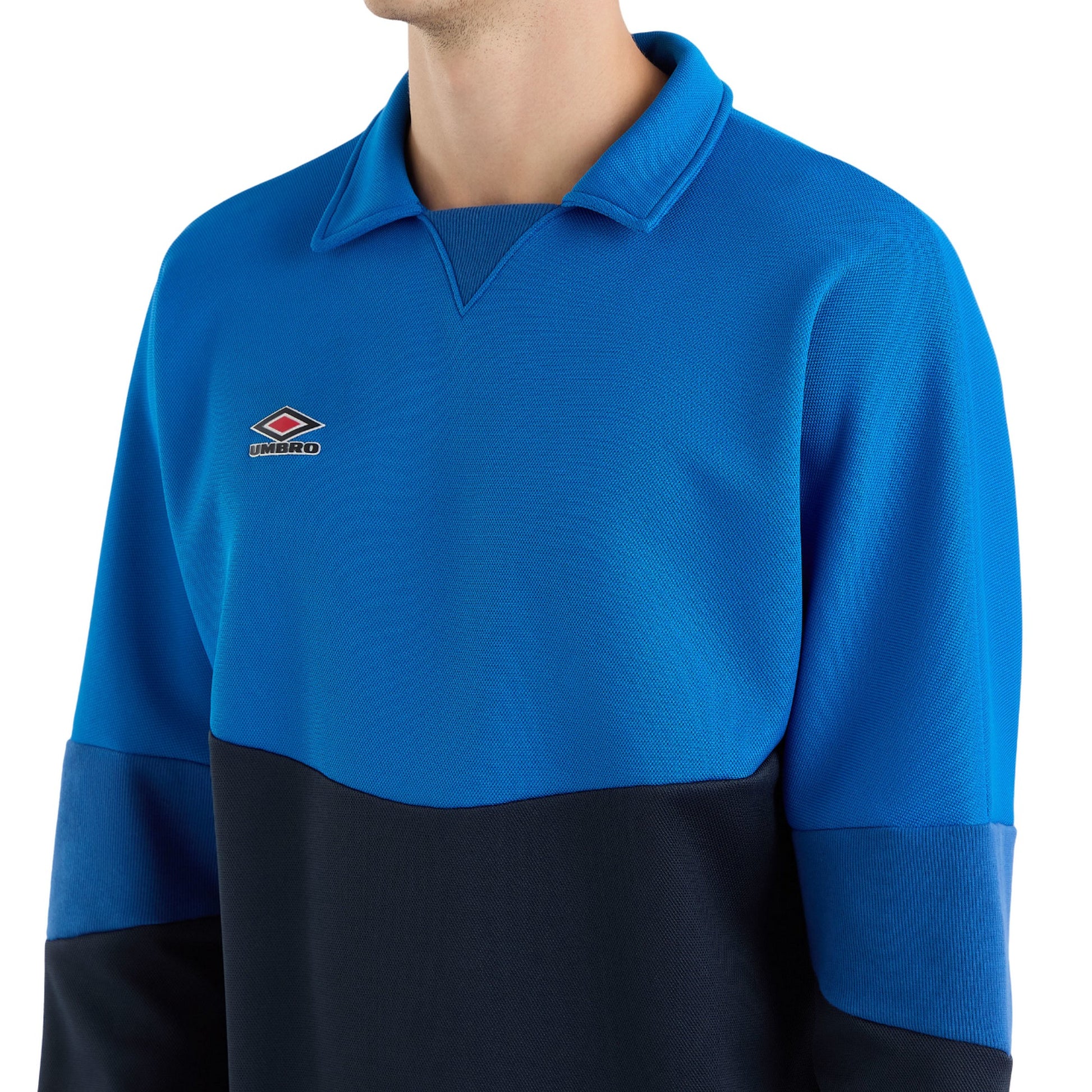 Victoria Blue-Dark Navy-Limoges - Side - Umbro Mens Drill Top