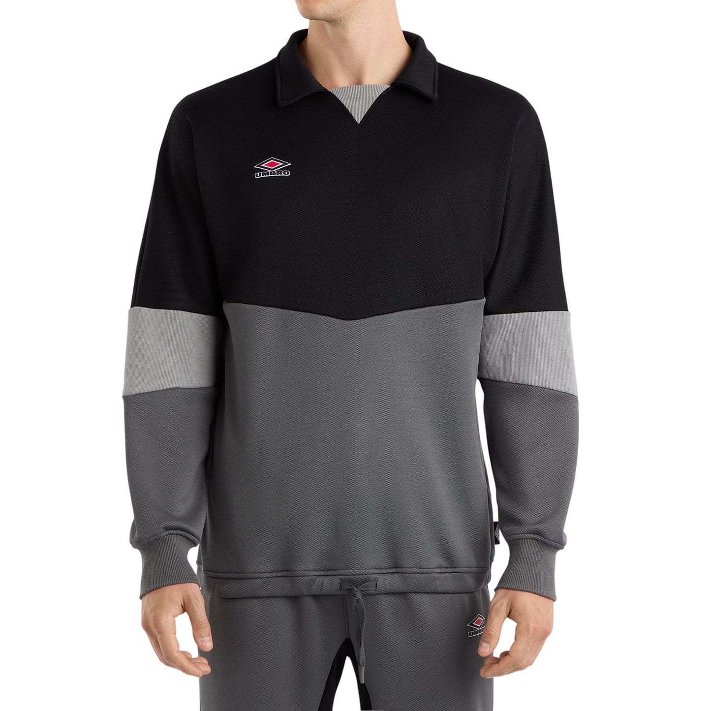 Black-Iron Gate-Monument - Front - Umbro Mens Drill Top