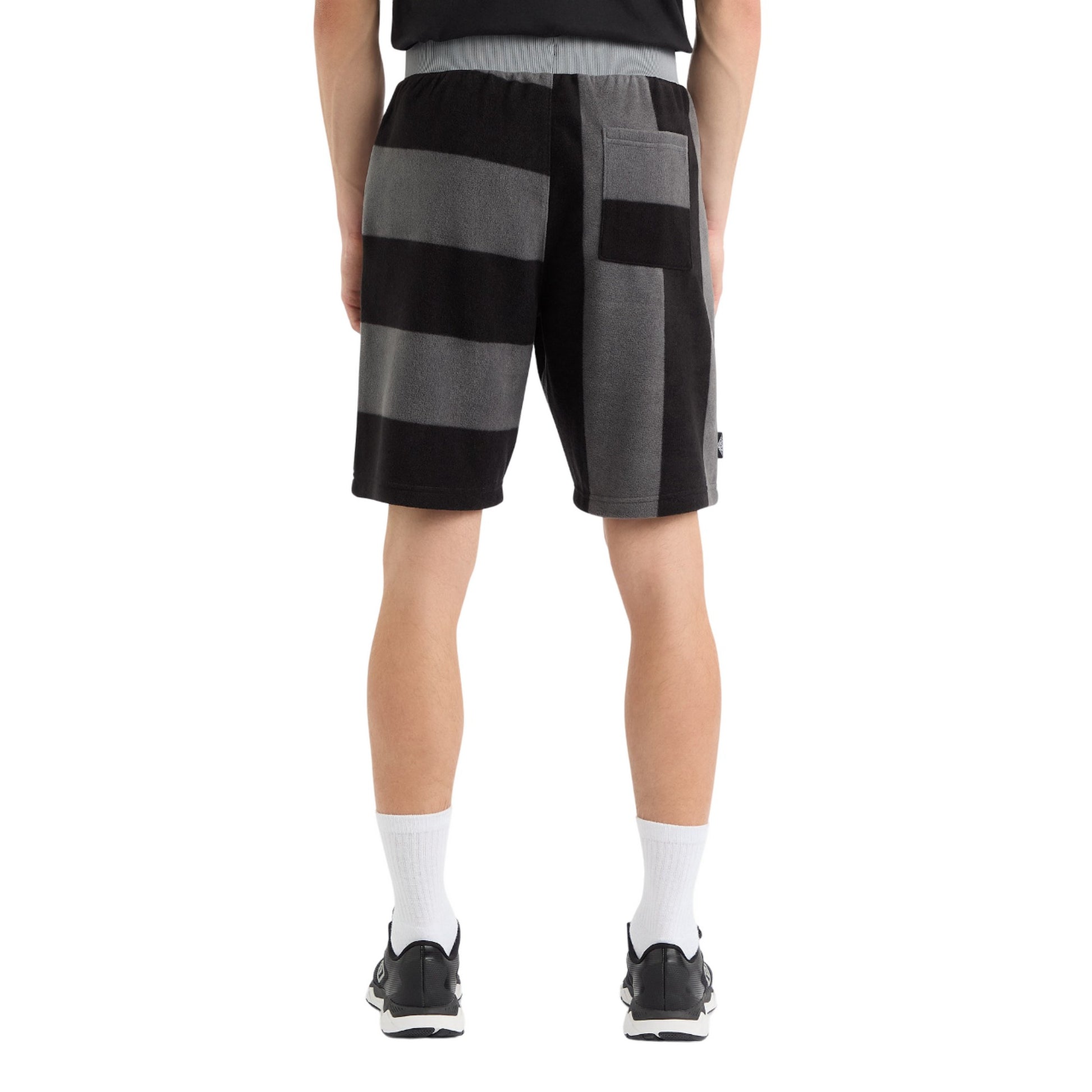 Monument - Back - Umbro Mens Multi Stripe Panelled Shorts