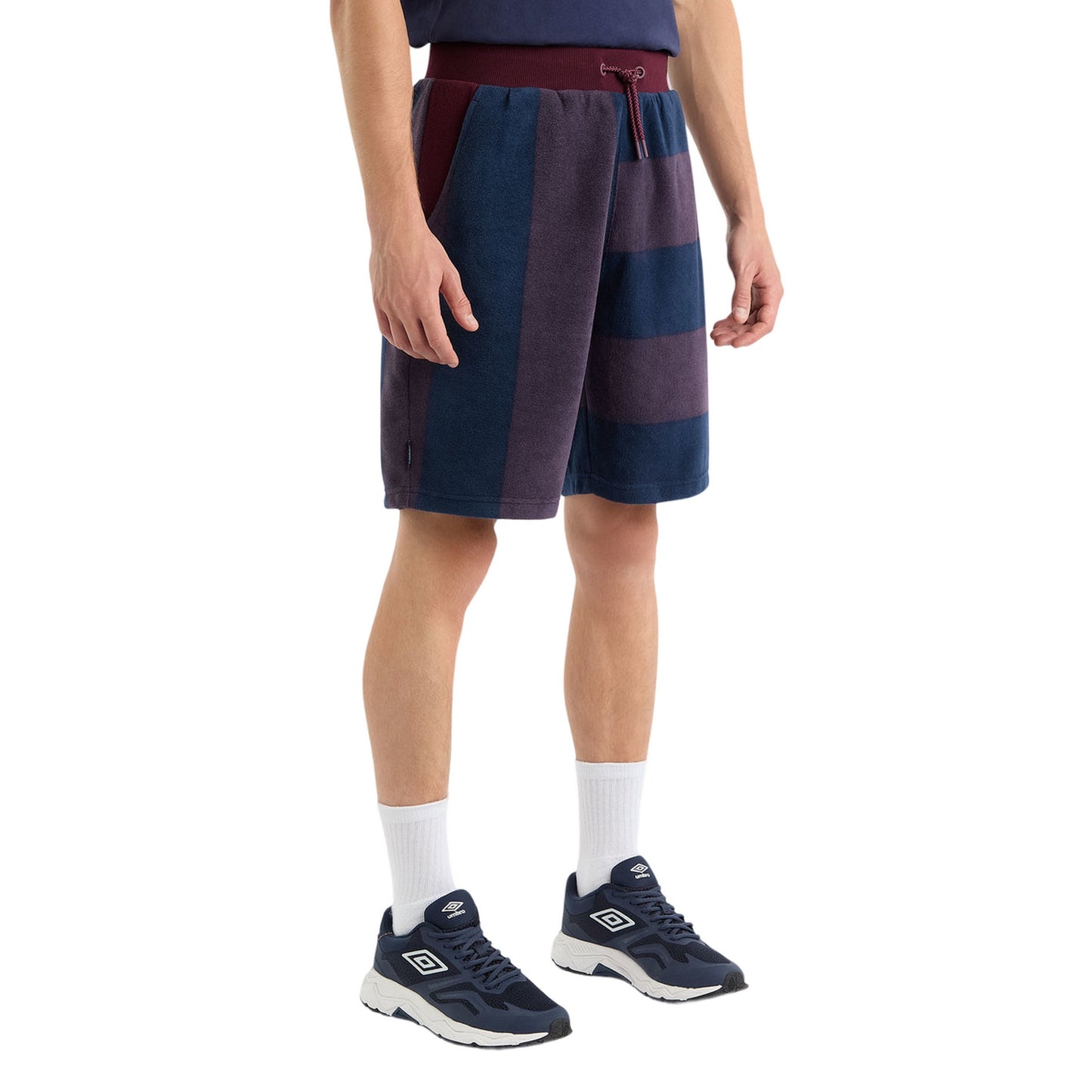 Winetasting - Front - Umbro Mens Multi Stripe Panelled Shorts