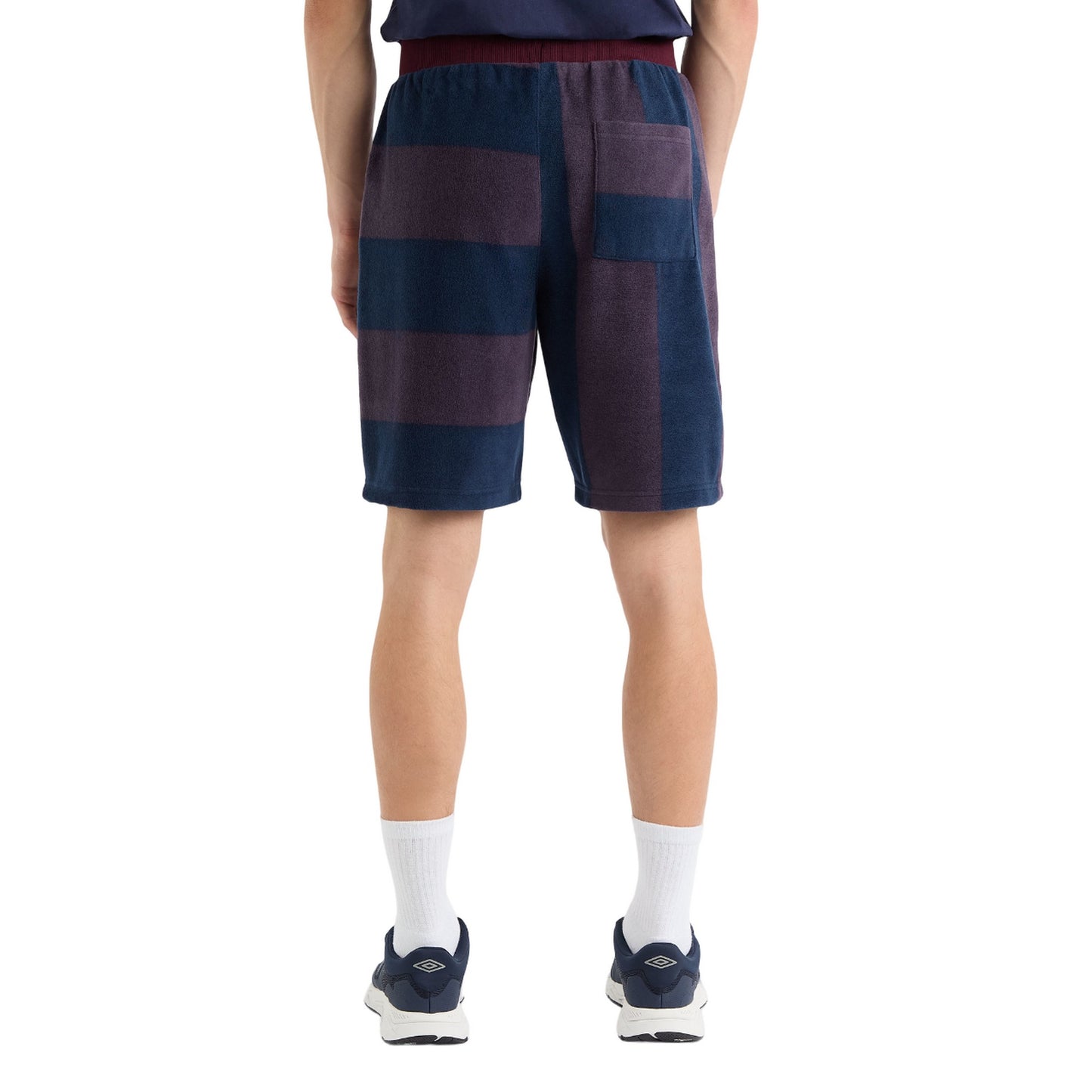 Winetasting - Back - Umbro Mens Multi Stripe Panelled Shorts