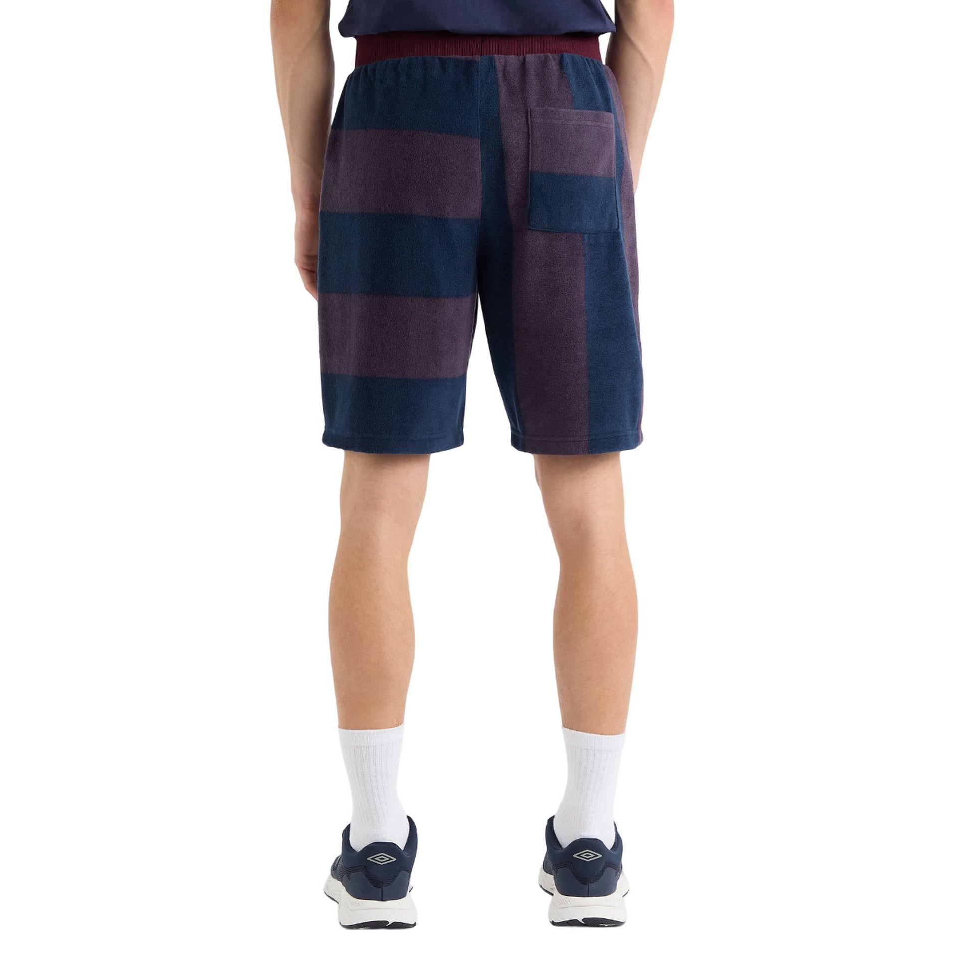 Winetasting - Back - Umbro Mens Multi Stripe Panelled Shorts