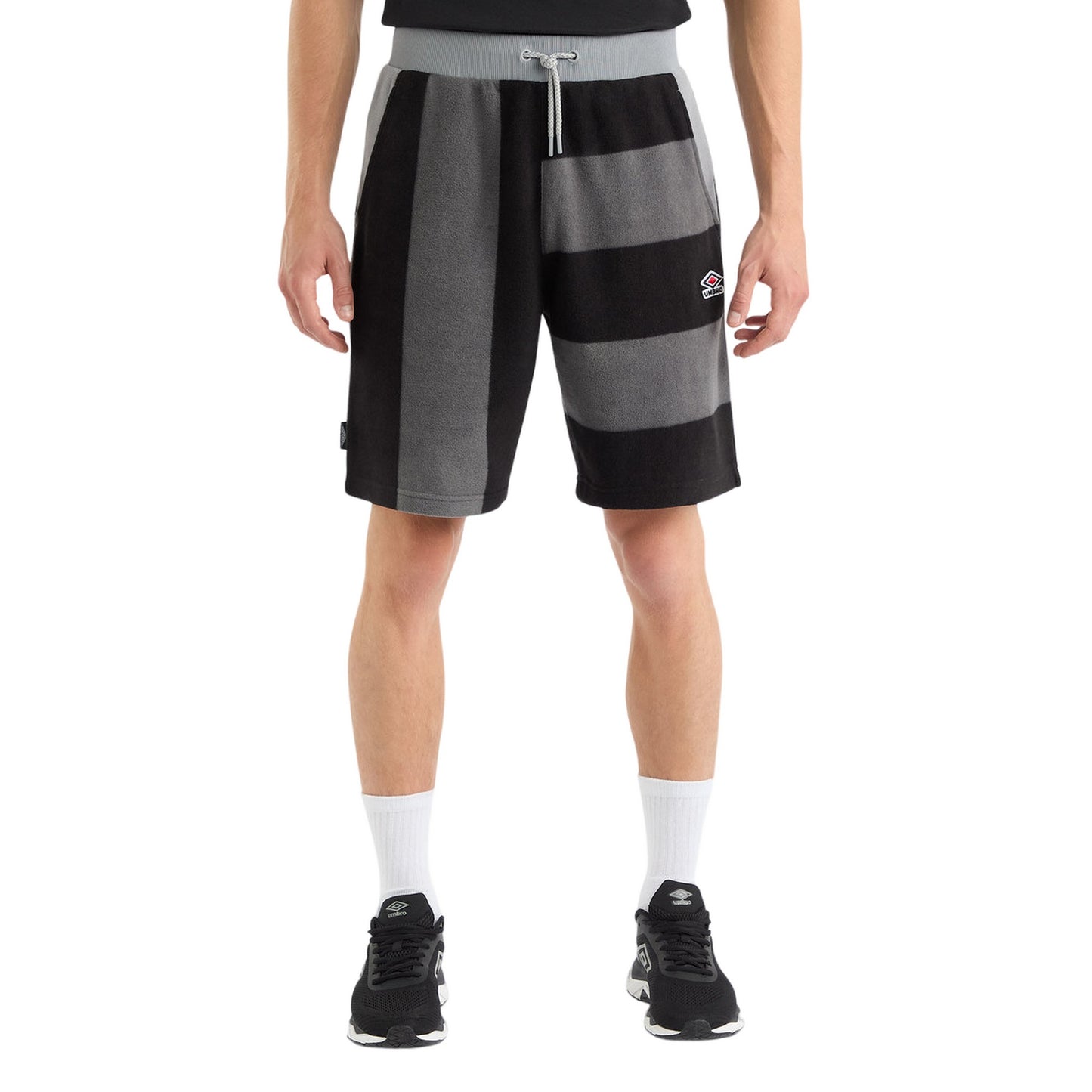 Monument - Front - Umbro Mens Multi Stripe Panelled Shorts