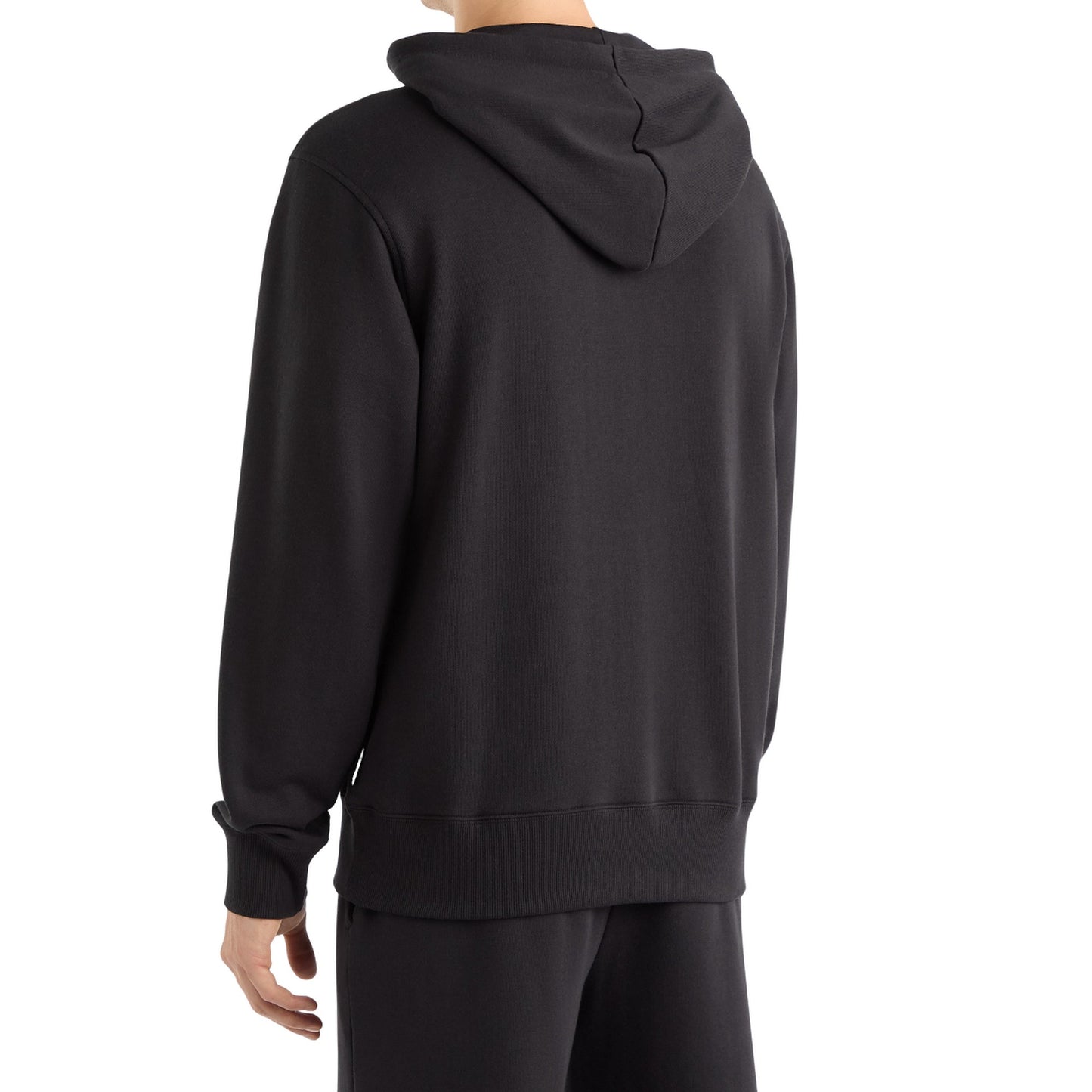 Black - Back - Umbro Mens Crest Hoodie