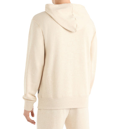 Oatmeal Marl - Back - Umbro Mens Crest Hoodie