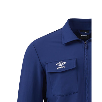 Blue Depth - Side - Umbro Mens 24-25 Heart Of Midlothian FC Presentation Jacket