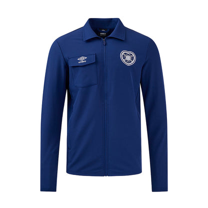 Blue Depth - Front - Umbro Mens 24-25 Heart Of Midlothian FC Presentation Jacket