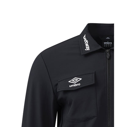 Black - Side - Umbro Mens 24-25 West Ham United FC Presentation Jacket