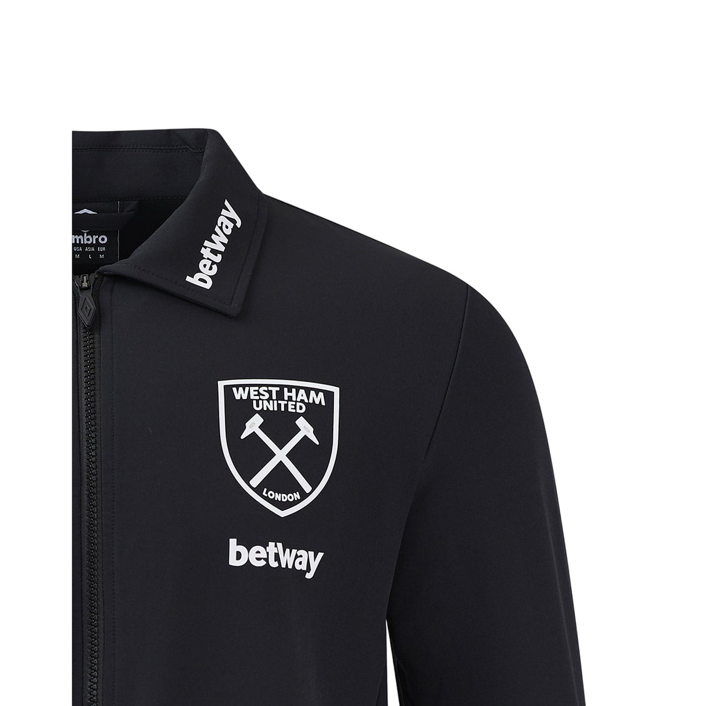 Black - Lifestyle - Umbro Mens 24-25 West Ham United FC Presentation Jacket