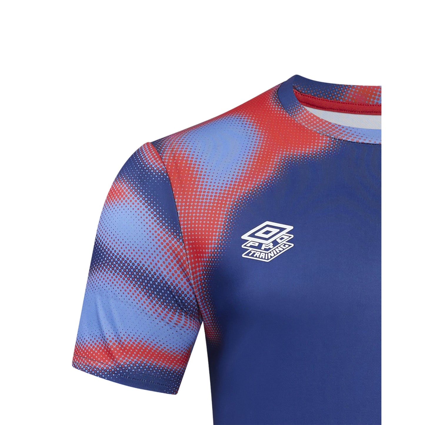Persian Jewel-Poppy Red-Blue Depth - Side - Umbro Mens 24-25 Heart Of Midlothian FC Warm Up Jersey