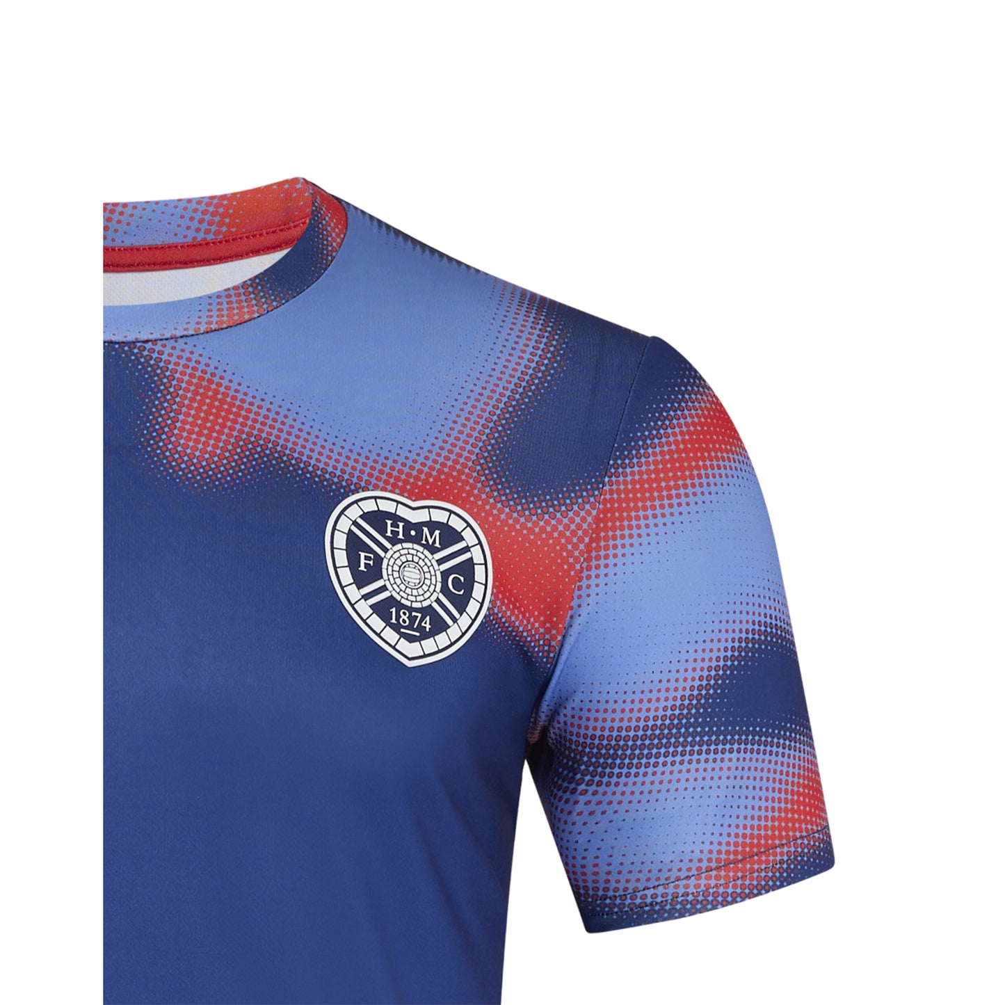 Persian Jewel-Poppy Red-Blue Depth - Lifestyle - Umbro Childrens-Kids 24-25 Heart Of Midlothian FC Warm Up Jersey