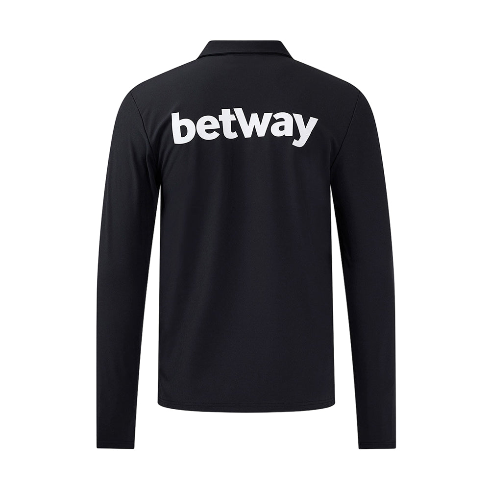 Black - Back - Umbro Childrens-Kids 24-25 West Ham United FC Presentation Jacket