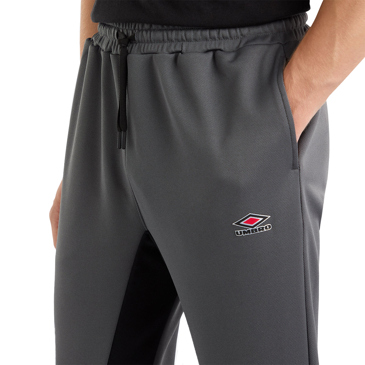 Iron Gate-Black - Side - Umbro Mens Drill Pants