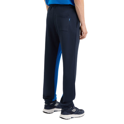 Dark Navy-Victoria Blue - Back - Umbro Mens Drill Pants