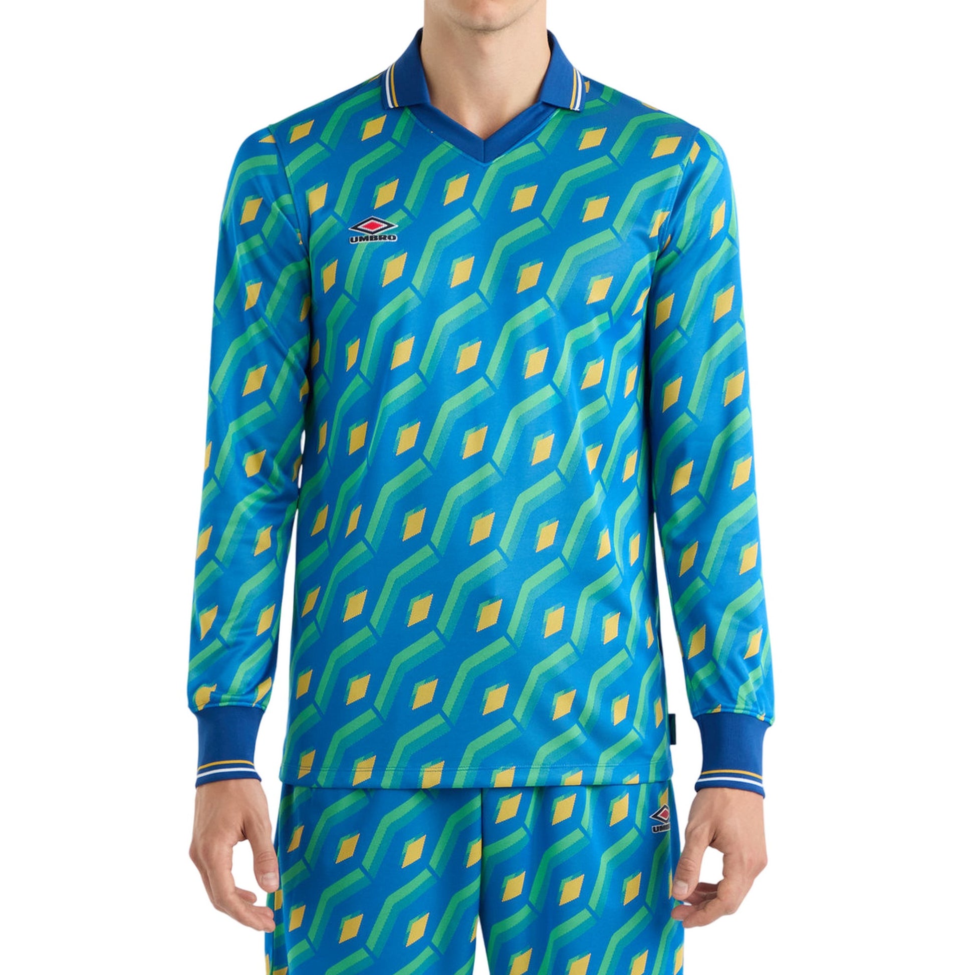 Limoges - Front - Umbro Mens Jacquard Long-Sleeved Jersey