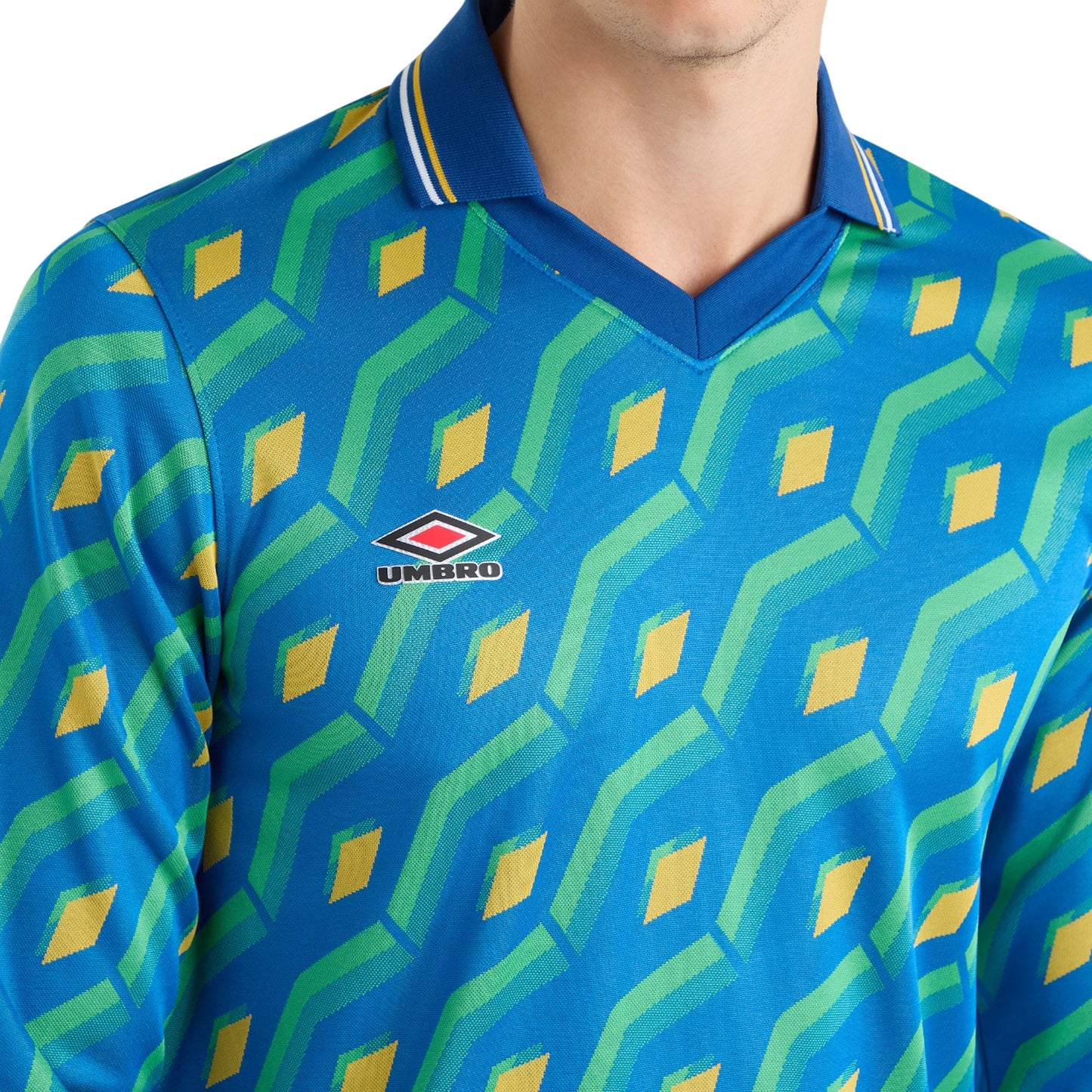 Limoges - Side - Umbro Mens Jacquard Long-Sleeved Jersey