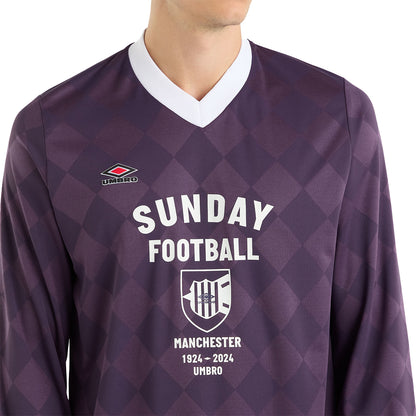 Purple Violet - Side - Umbro Mens 1924-2024 Football Shirt