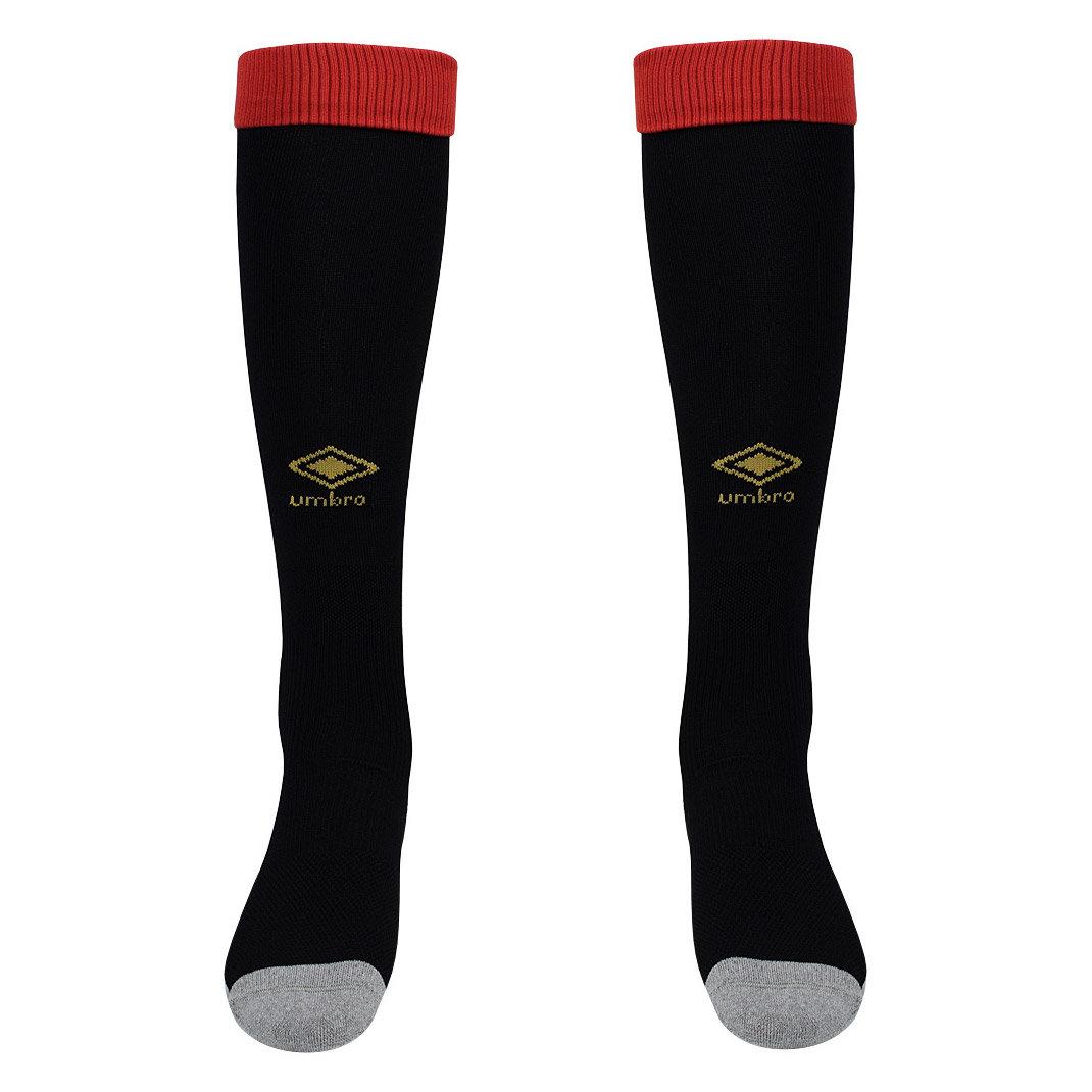 Black-Maroon - Front - Umbro Childrens-Kids 24-25 AFC Bournemouth Home Socks