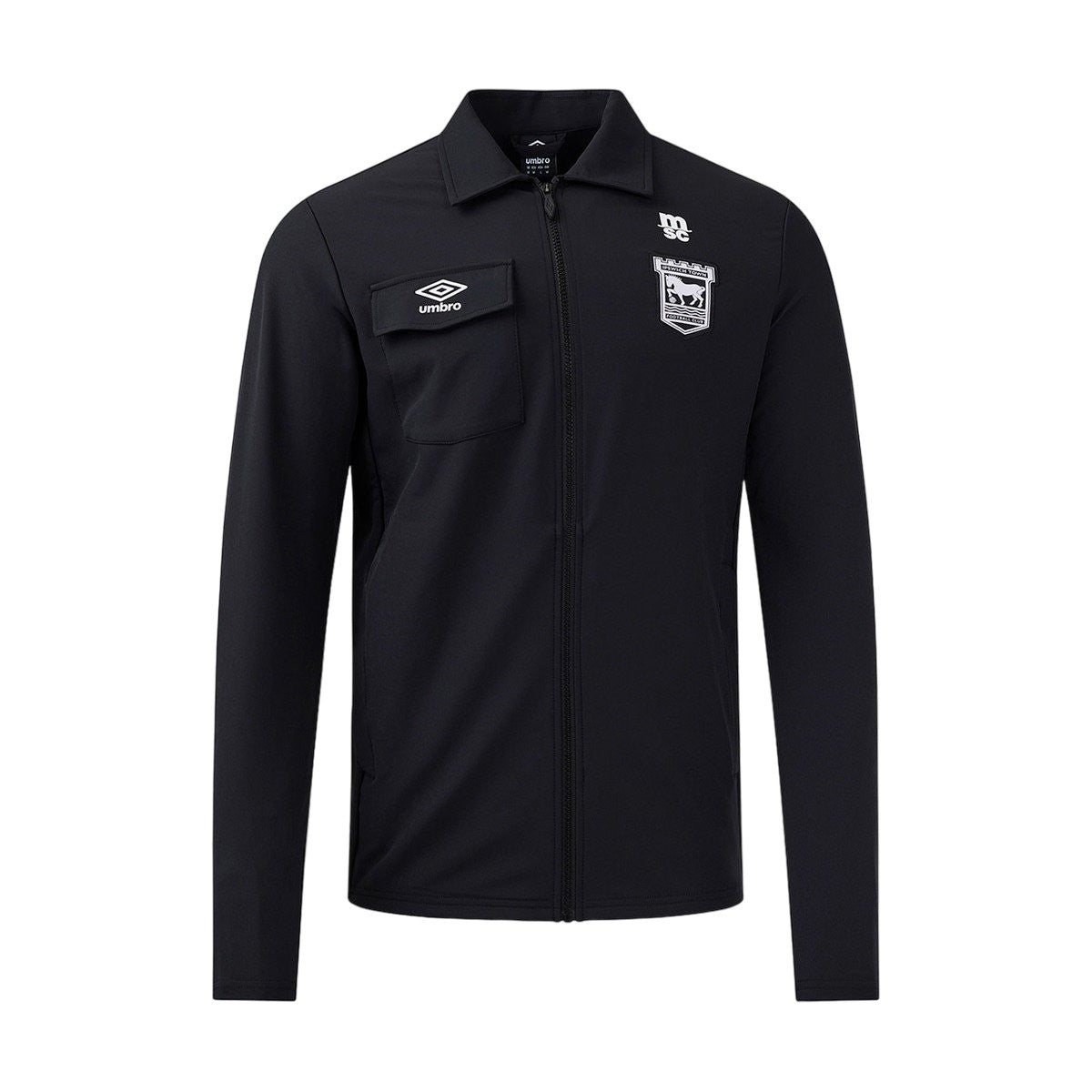 Black - Front - Umbro Mens 24-25 Ipswich Town FC Jacket
