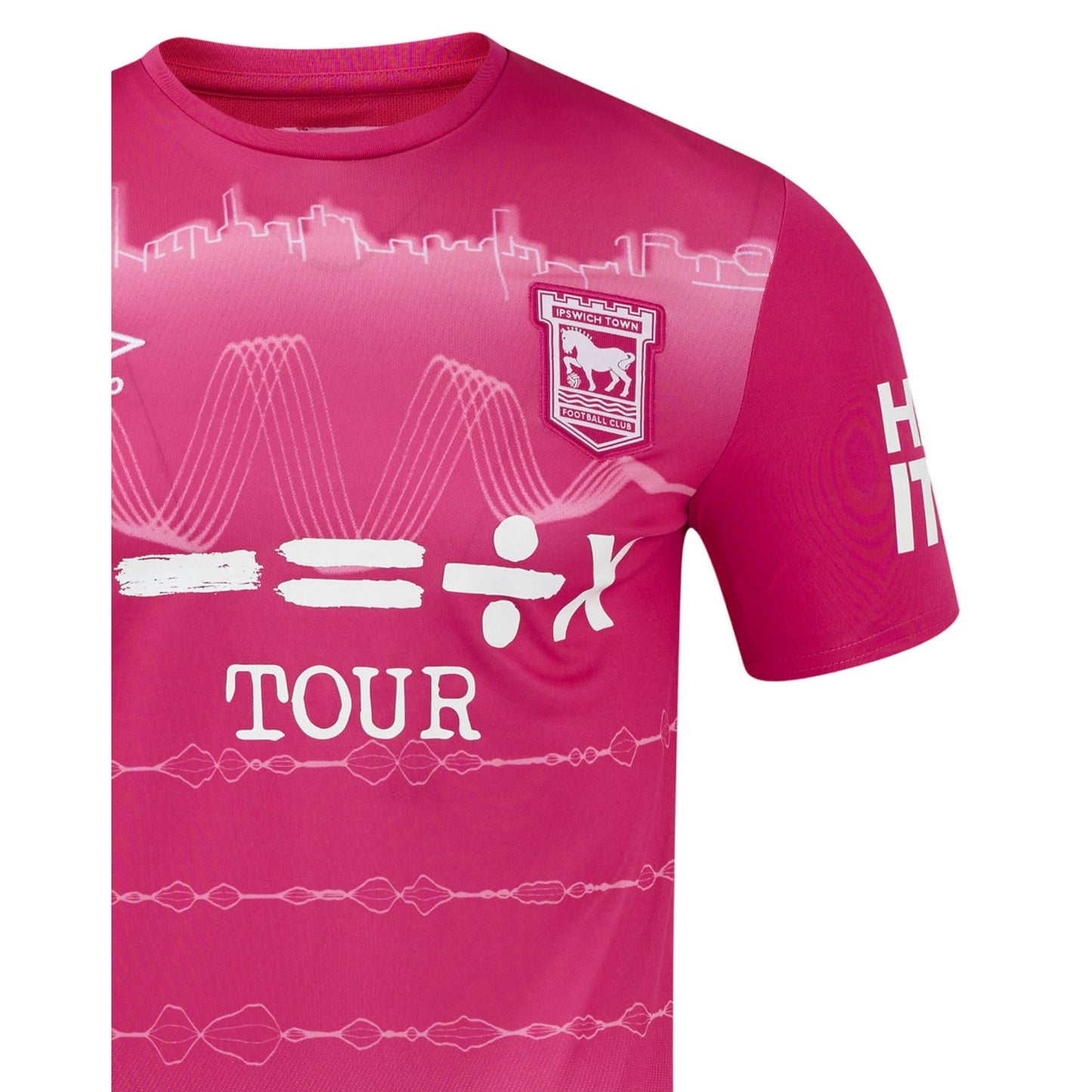Suffolk Pink - Side - Umbro Childrens-Kids 24-25 Ipswich Town FC Third Jersey